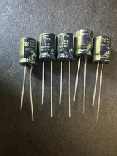 5x Panasonic FM 220uF  25V Low-ESR Electrolytic Capacitor. NEW, USA Seller