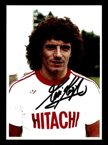 Kevin Keegan Autograph Card Hamburger SV Player 1970s Original Signed