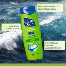 2-In-1 Classic Shampoo/Conditioner 400Ml, , Pack of 6 - Ideal for Dail 5.67 per litre