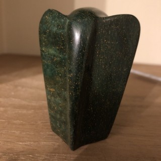 Carved Verdite Green Stone Stylised Elephant From South Africa