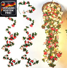 Künstliche Blumen Girlande 2,4m für Hochzeit Garten Wanddekorationen