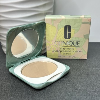 NEW Clinique Stay Matte Sheer Pressed Powder Oil Free 02 Stay Neutral .27 oz