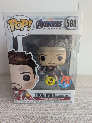 Funko Pop! Vinyl: Marvel - Iron Man (I Am Iron Man) (Metallic) (Glows in the...