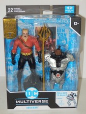 McFarlane Toys FLASHPOINT AQUAMAN DC Multiverse CYBORG BAF Gold Label  NEW