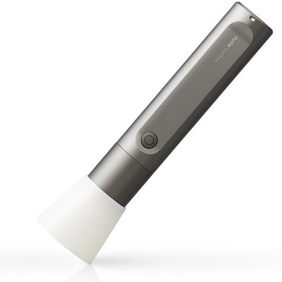 HOTO Flashlight Fit, LED Rechargeable, USB-C Charging, 3 Modes, Up to 24 Gray 