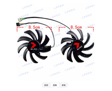 1X For PNY RTX4060ti 4070 4070S VERTO Dual Fan Graphics Card Cooling Fan
