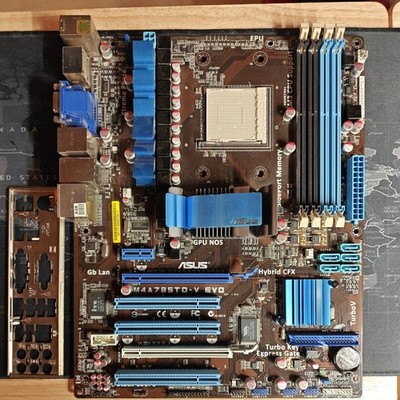 ASUS M4A785TD-V EVO, Socket AM3, AMD Motherboard, Working, READ Details