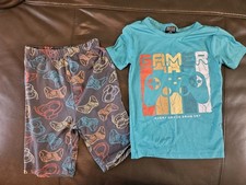 Quad Seven Boy's 2pc Pijama Set. Shortsleeves tshirt  shorts size 7/8