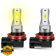 LEDYOTRY H11 H8 H16 LED Fog Light Bulbs 3000K Yellow 4000lm Pack 2