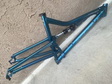 Large Blue Santa Cruz Superlight 26 Dual Suspension Aluminum Mountain Bike Frame