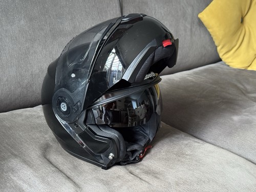 SCHUBERT C3 PRO, MODULAR FLIP-UP, EXTRA VISOR, PINLOCK, BLACK, M 56/57, USED - Picture 7 of 22