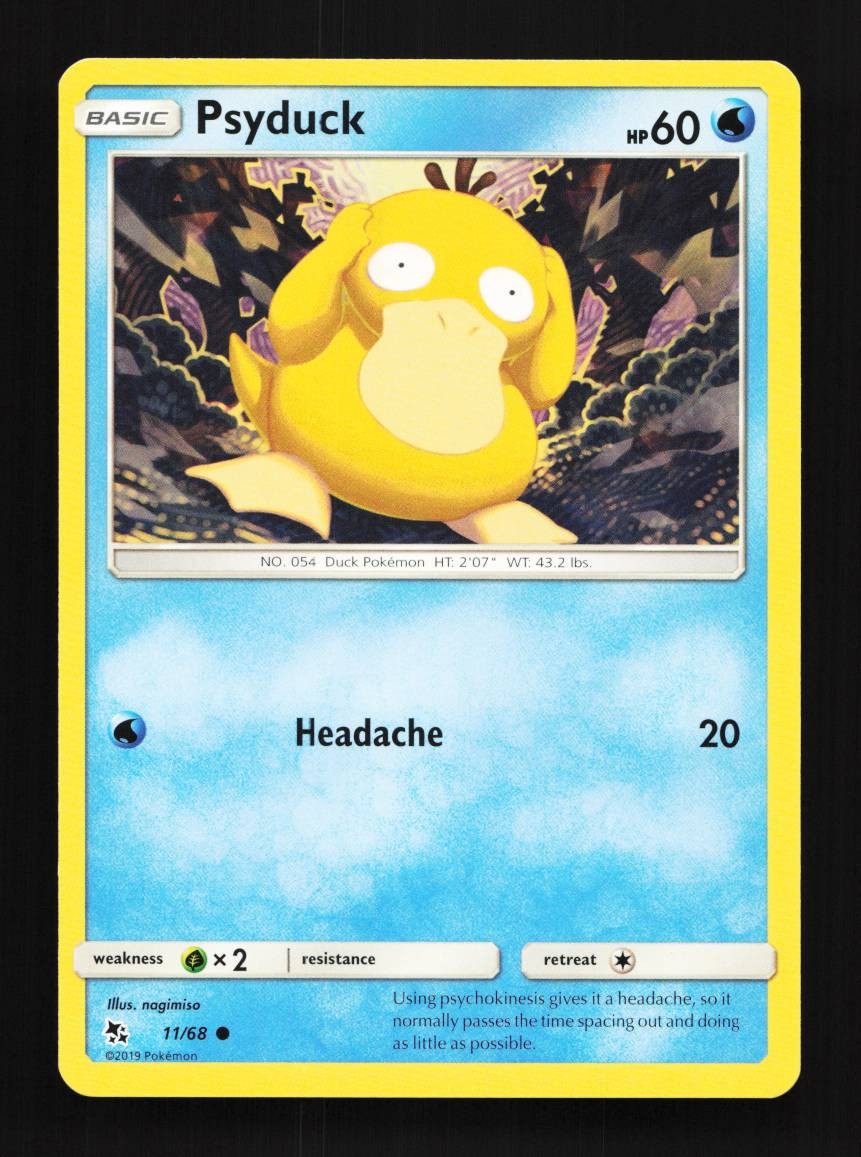 Psyduck 11/68 LP Hidden Fates English Pokemon Card TCG