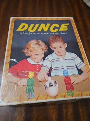 1955 Vintage Let's Play Dunce Board Game Schaper Retro Family Fun