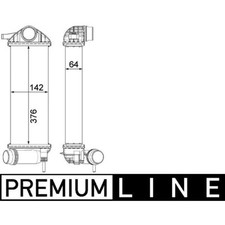 Ladeluftkühler MAHLE CI 477 000P für Renault Mercedes-Benz Kangoo BE Bop Citan
