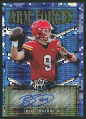 2025 Leaf Metal #AF-BEJ Billy Edwards Jr. Arm Forces /4 SN,AU