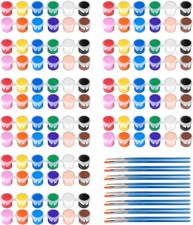 10 Pack Mini Acrylic Paint Set,12 Colors Acrylic Paints Strips for Kids Adults C