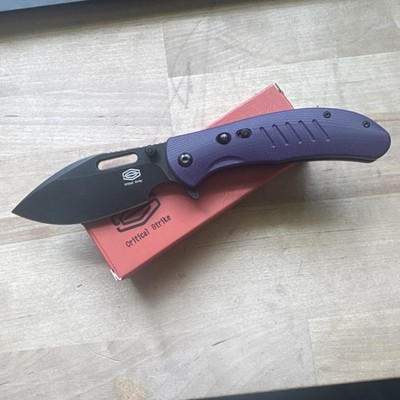 Critical Strike Zulu Purple G10 Handle Black VG10 Blade Steel TL505-PLBW