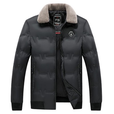 New Casual Thickened Coat British Fashion High Quality Plus Menswear Men's Fur C