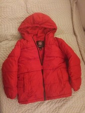 Swiss Tech Boy Childs M 8 Hooded Puffer Jacket Red Preowned