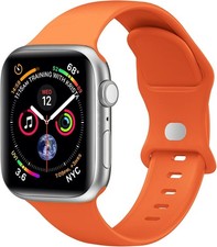 Soft Silicone Strap Compatible with Apple Watch Series 7 44mm Waterproof