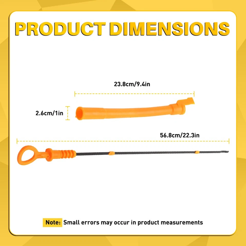 Oil Dipstick & Tube For 1999-2005 Volkswagen Beetle Golf Jetta 06A103663C 2-20X - Image 2 of 4