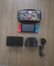 Nintendo Switch HAC-001 Handheld Console - 32GB - Neon Blue/Red Joy-Con.