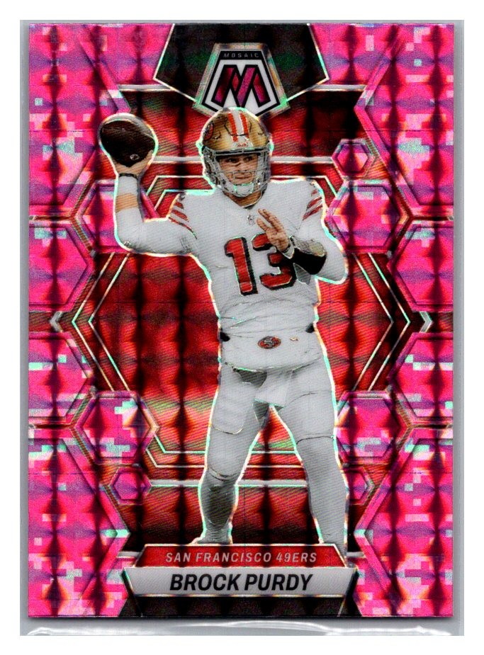 2023 Panini Mosaic - Brock Purdy #211 Camo Pink Mosaic Prizm TD0824