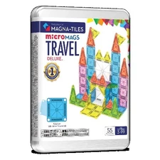 MAGNA-TILES® microMAGS Travel Set Deluxe 55-Piece Magnetic Construction Set