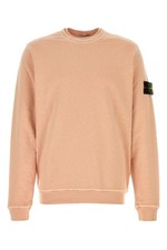 STONE ISLAND Peach Cotton Sweatshirt New  Authentic