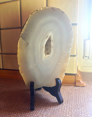 Achat Naturstein ca. 1,7 kg poliert Achatscheibe Mineral Edelstein Unikat