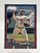 Chase Silseth 2024 Topps #585 Los Angeles Angels Team Border Parallel SSP