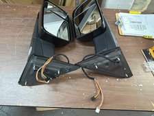 Used Black Power Heated Tow Mirrors For 09-2018 Dodge Ram 1500 10-2018 2500 3500