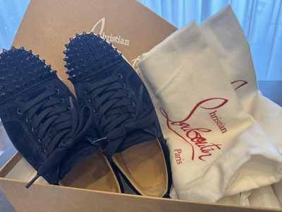 [美品]Christian Louboutin ルブタン　スタッズ付きネイビー ✨美品✨Christian Louboutin 財布 マルチスタッズ ネイビー