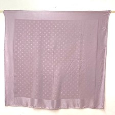 LOUIS VUITTON Monogram Shawl Stole / Shawl Scarf silk Light purple