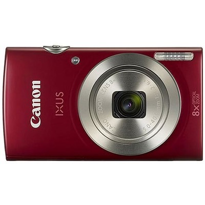 Canon IXUS 185/ ELPH 185 Digital Camera 20 MP 8x Optical Zoom Auto Focus - Red