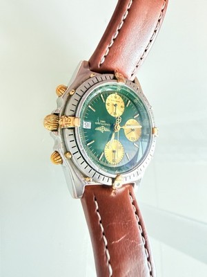 BREITLING Chronomat*B13047*Grünes Ziffernblatt*40mm*Vintage,TOP!