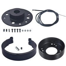 Banda de freno de tambor trasero de 4,5" con adaptador de buje de piñón para Go Kart mini bicicleta ATV