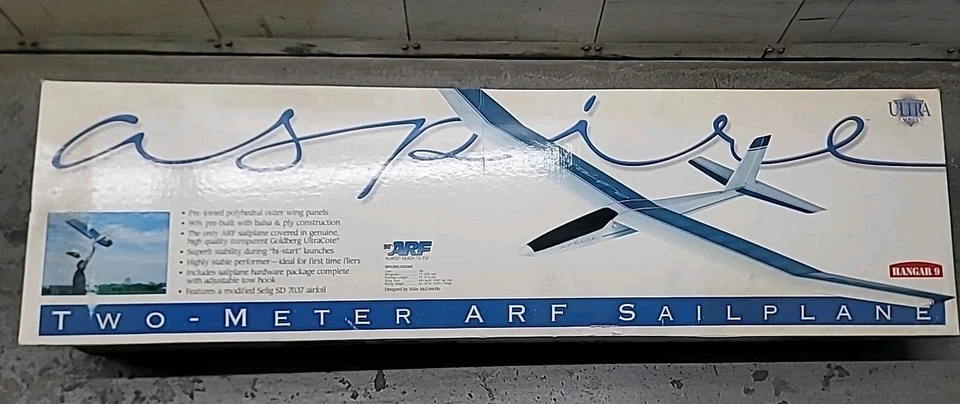 ASPIRE Hangar 9 ULTRA SERIE 2M, VELERO ARF #HAN1425 (CASI LISTO PARA VOLAR Foto 2 de 4