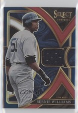 2023 Panini Select Swatches Tri-Color Prizm 29/49 Bernie Williams #SS-BW 04br