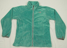 The North Face TNF Osito Fleece Half Dome Teal Youth Girls Full Zip Jacket XL 18