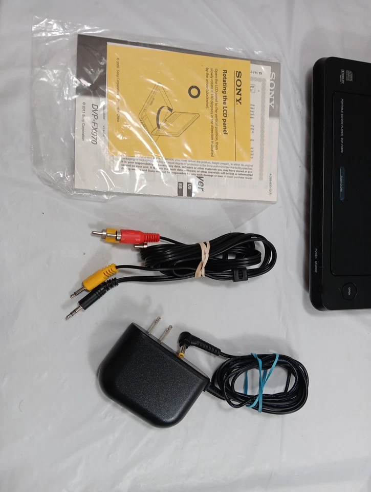 Sony DVP-FX970 Portable DVD Player 9" Rotating Folding Screen ( No Remote ) - Image 4 of 4