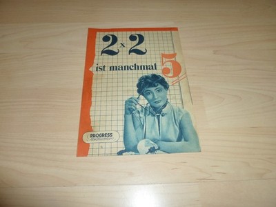 Progress Filmillustrierte 32 / 56 - 2 x 2 ist manchmal 5 - Programmheft 1956