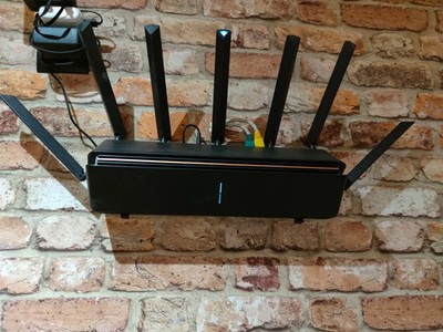 Xiaomi AX3600 Router Wandhalterung | Platzsparende Halterung Halter | Matt Schwarz