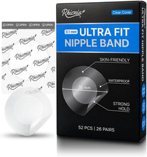 Ultra-Fit Men Nipple Covers, 0.1mm Thin Silicone Nipple Tape for Running Worko
