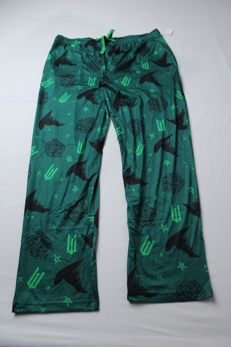 Wicked Women's Elphaba & Glinda Icons Pajama Pants EH6 Green Size