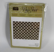 Stampin Up Embossing Folder Basket Weave, New in package
