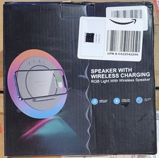 Altoparlante Bluetooth Wireless Rotondo A21C con Ricarica Wireless Luce LED RGB