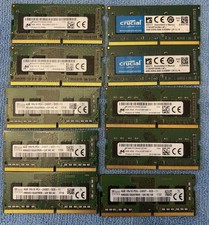 Five Matched Pairs of 4GB PC4 SODIMM Memory Modules