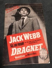DRAGNET 1954 ORIGINAL 24 PAGE UNCUT PRESSBOOK! JACK WEBB as SGT. JOE FRIDAY