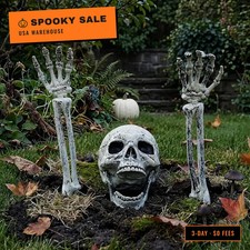 Halloween Decorations Outdoor Skeleton, Skeleton Coming Out of Ground, Scary Sku